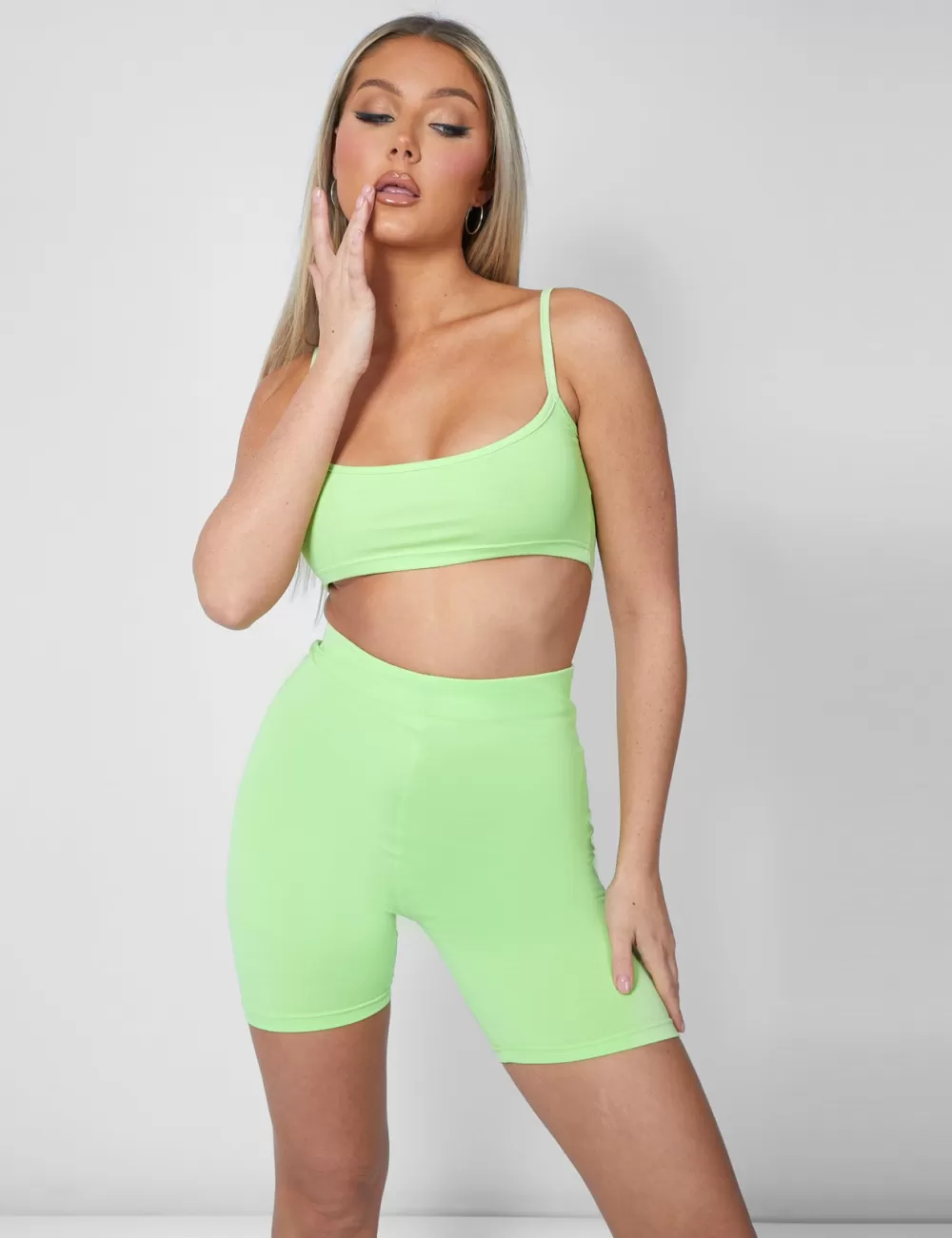 Online Public Desire Cycling Short Lime Green