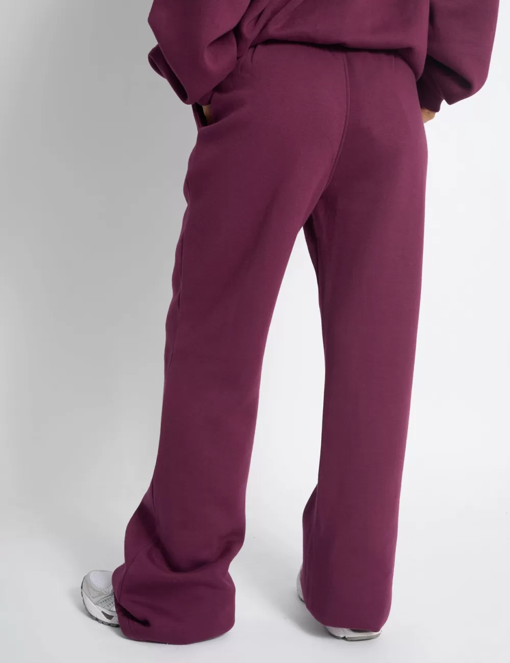 Store Public Desire Kaiia Bow Embroidered Ribbed Waistband Wide Leg Joggers Plum & Baby Pink Plum_u0026_baby_pink