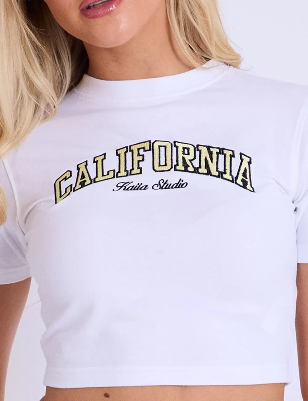 Sale Public Desire Kaiia California Baby Tee White