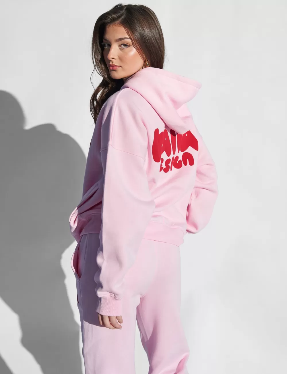 Store Public Desire Kaiia Design Bubble Graphic Hoodie Baby and Red Pink