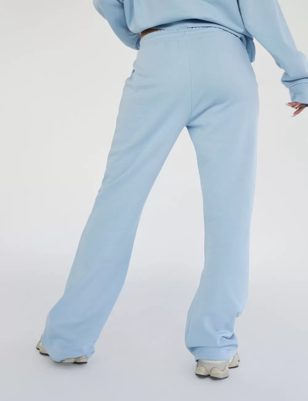 Discount Public Desire Kaiia Design Bubble Logo Wide Leg Sweat Pants Baby Blue Baby_blue