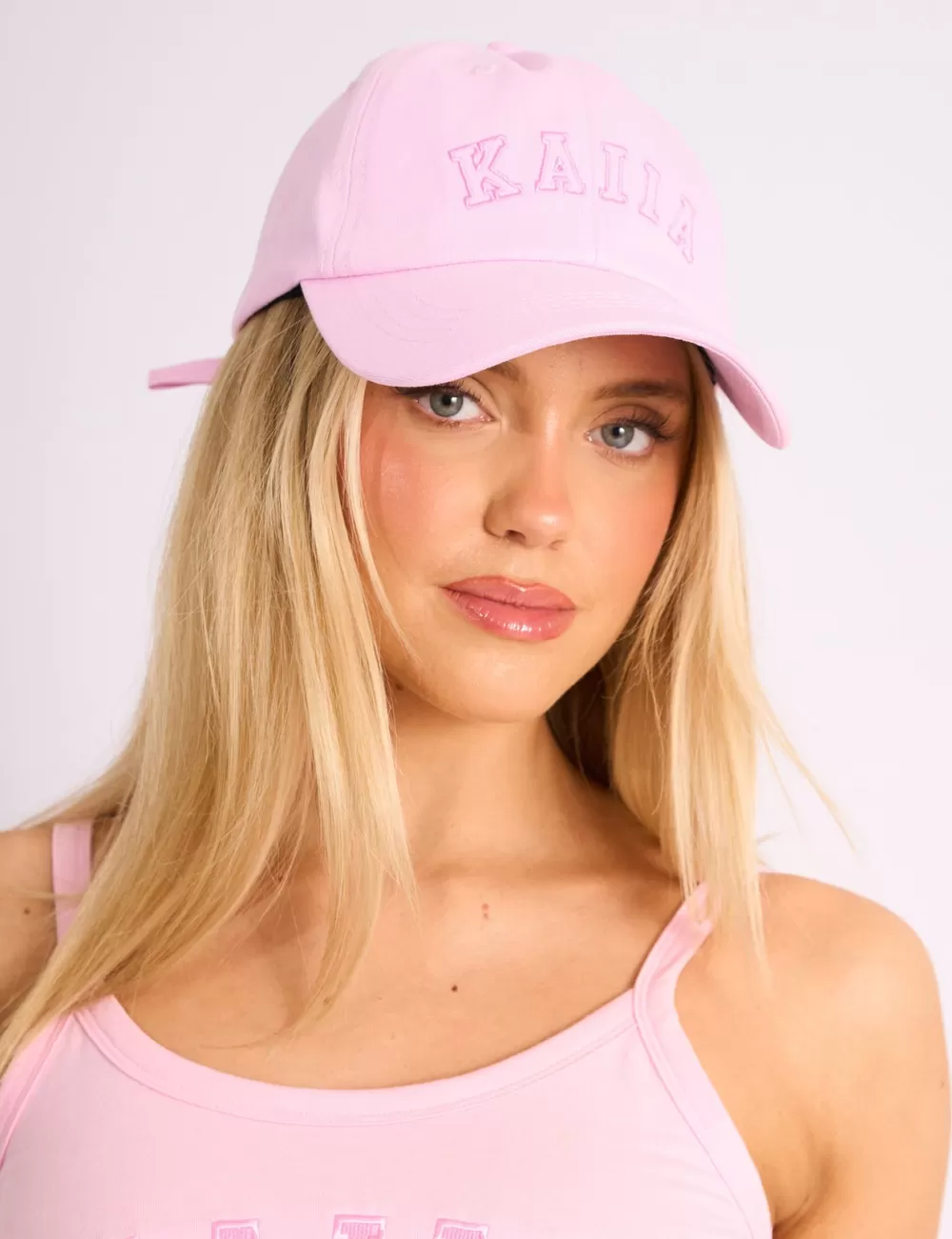 Hot Public Desire Kaiia Logo Cap Baby Pink