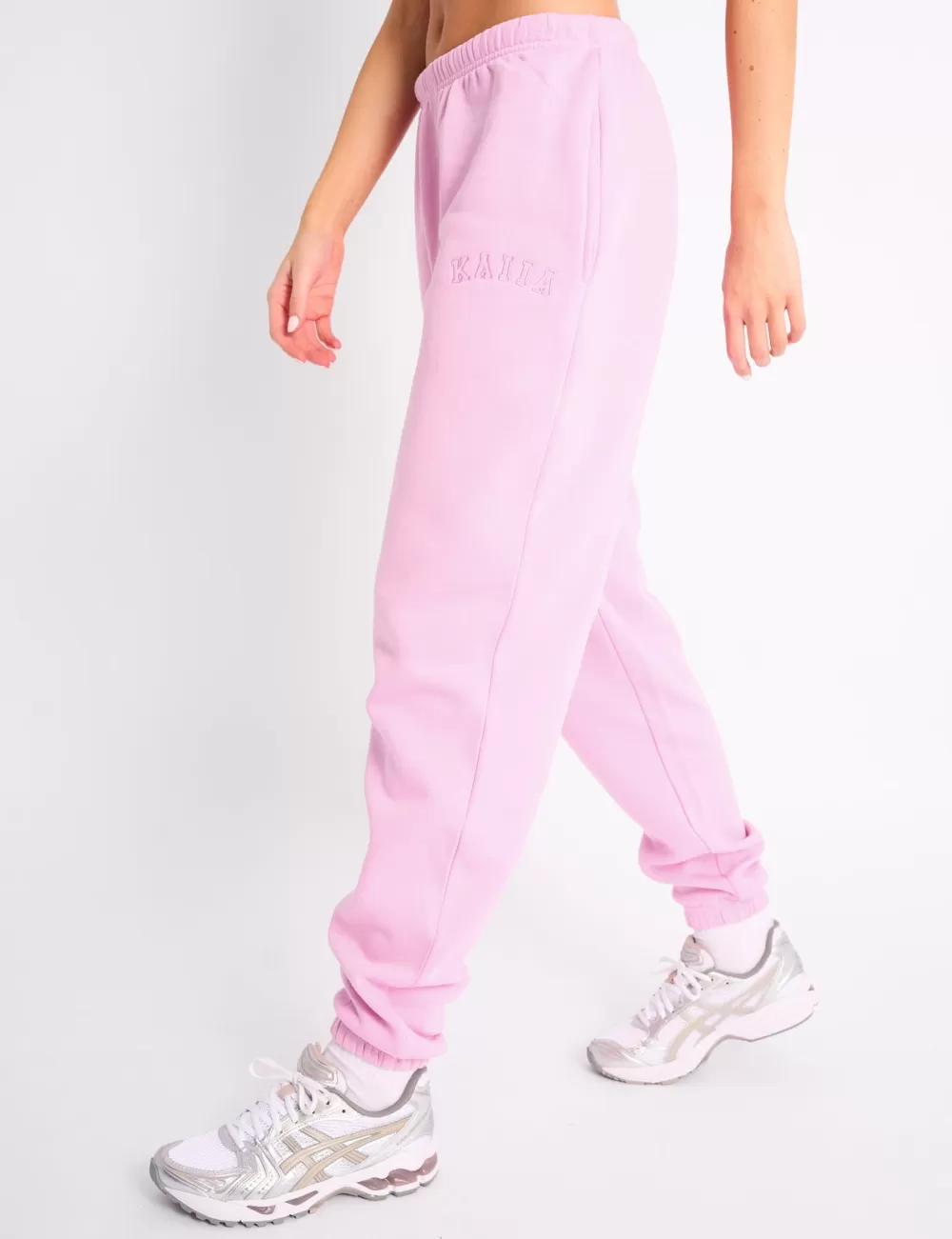 Outlet Public Desire Kaiia Logo Cuffed Joggers Candy Pink Candy_pink