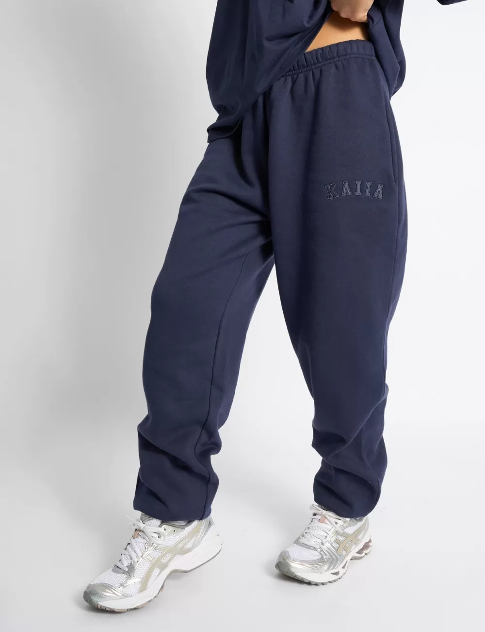 Best Public Desire Kaiia Logo Cuffed Leg Joggers Deep Blue Deep_blue