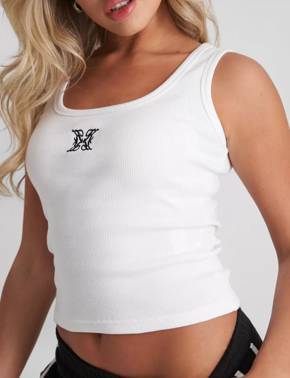 Best Sale Public Desire Kaiia Logo Vest Top White