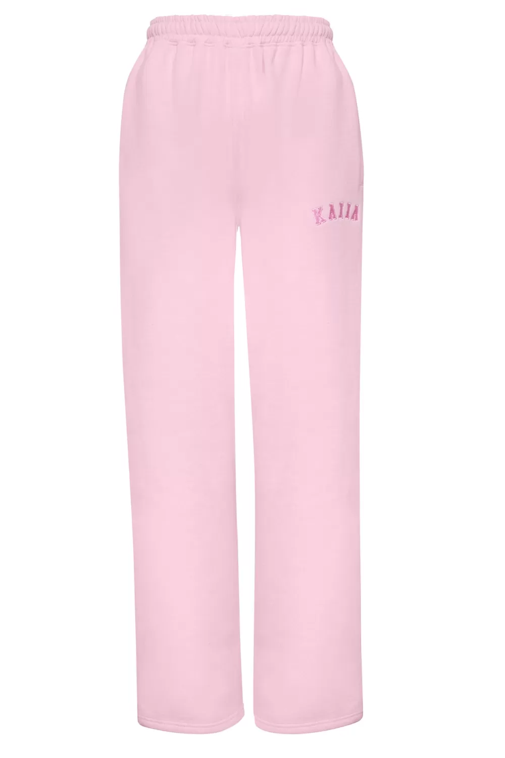 Online Public Desire Kaiia Logo Wide Leg Sweat Pants Baby Pink