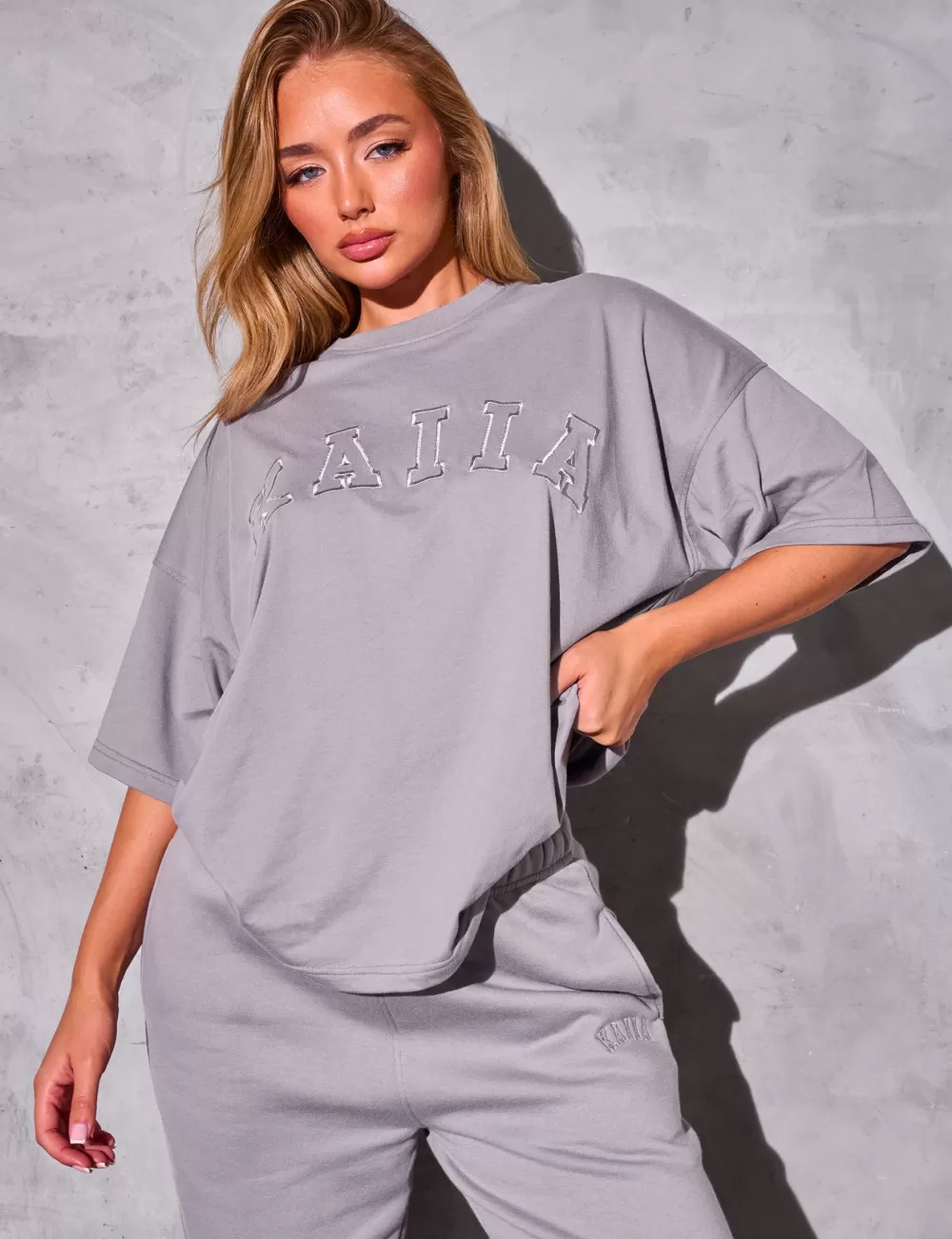 Fashion Public Desire Kaiia Oversized T-Shirt Dove Grey Dove_grey