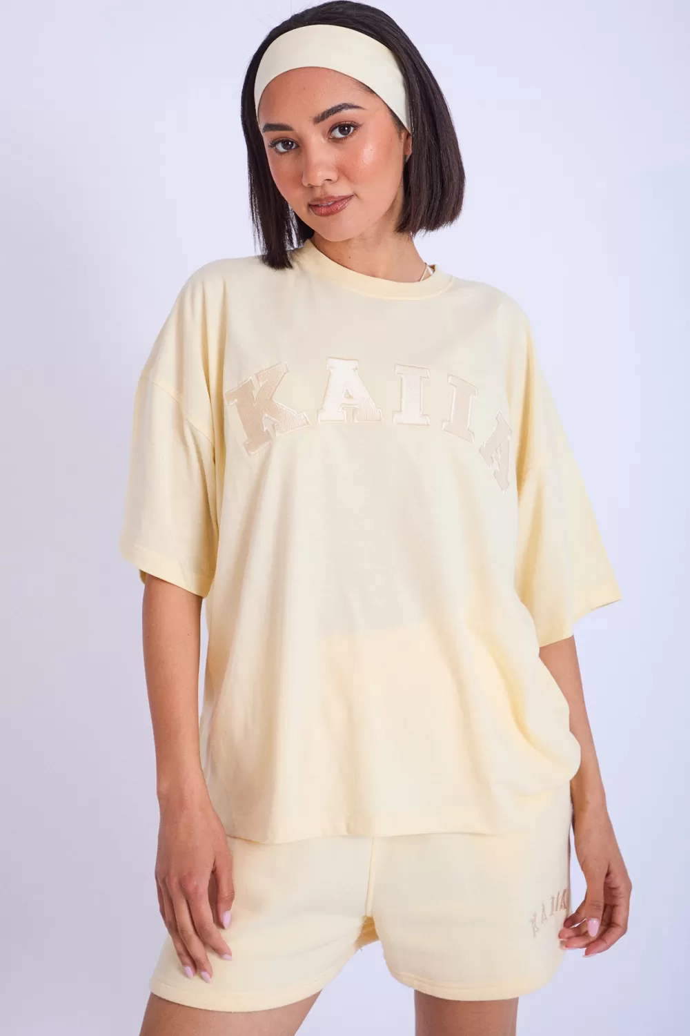 Discount Public Desire Kaiia Oversized T-shirt Lemon Yellow