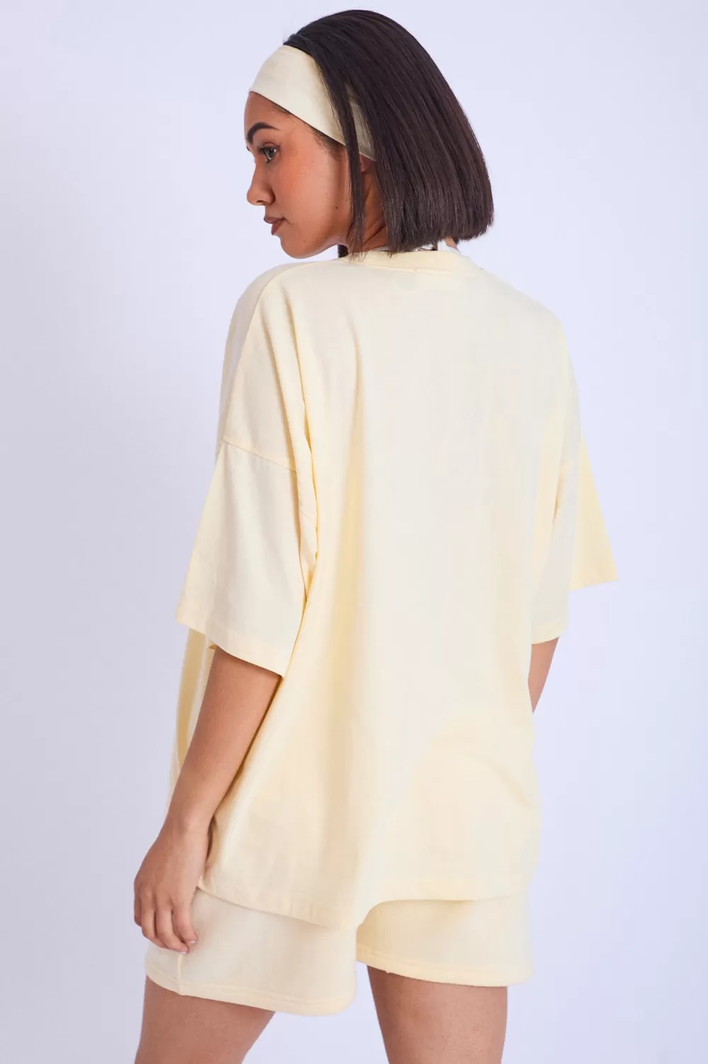 Discount Public Desire Kaiia Oversized T-shirt Lemon Yellow