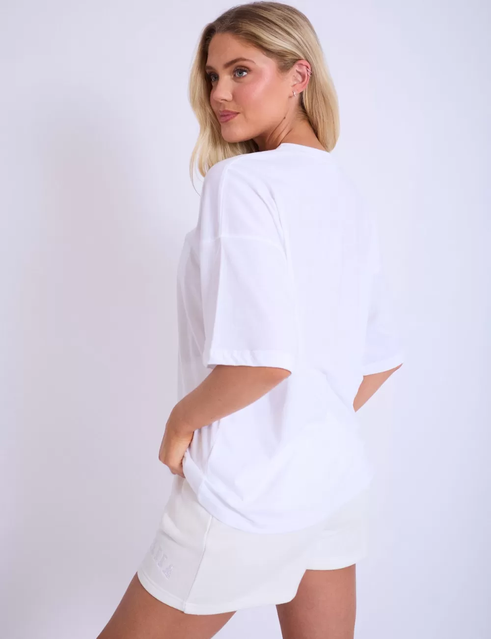 New Public Desire Kaiia Oversized T-shirt White