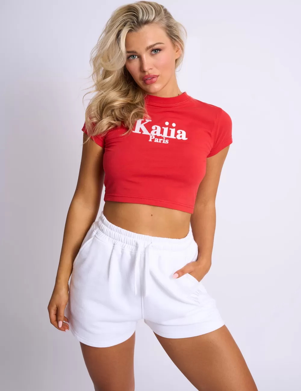 Sale Public Desire Kaiia Paris Baby Tee Red