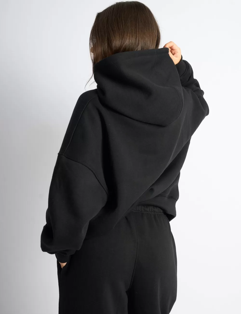 Flash Sale Public Desire Kaiia Slogan Oversized Hoodie on Black