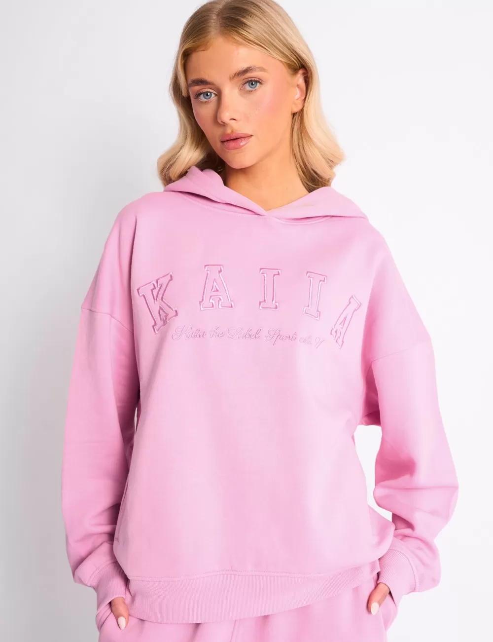 Hot Public Desire Kaiia Slogan Oversized Hoodie Candy Pink Candy_pink