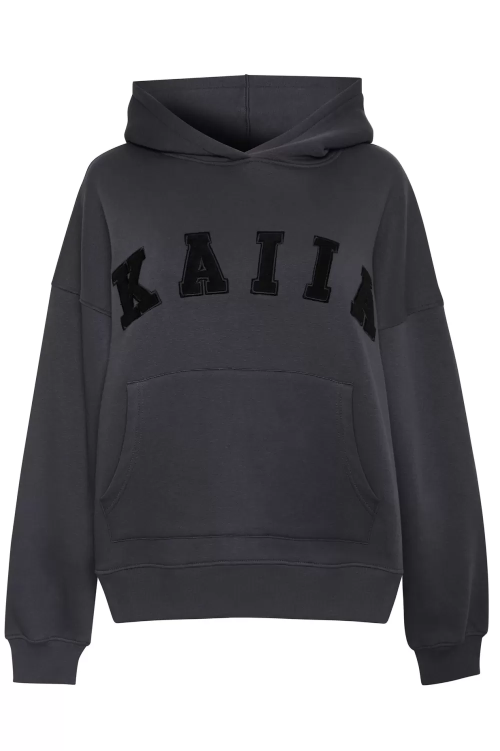 Hot Public Desire Kaiia Slogan Oversized Hoodie Dark Grey