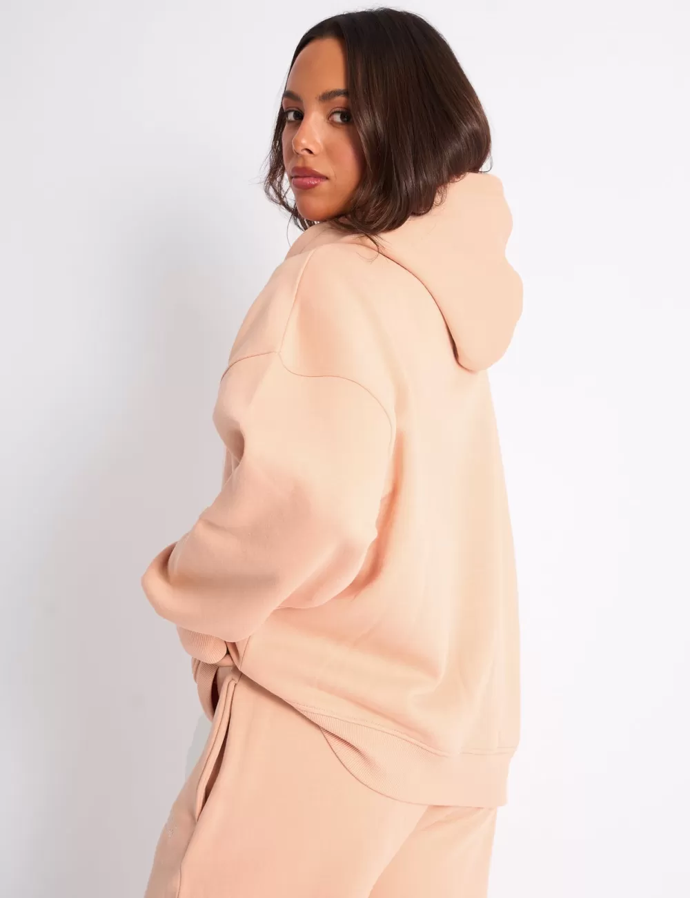 Online Public Desire Kaiia Sport Oversized Hoodie Apricot