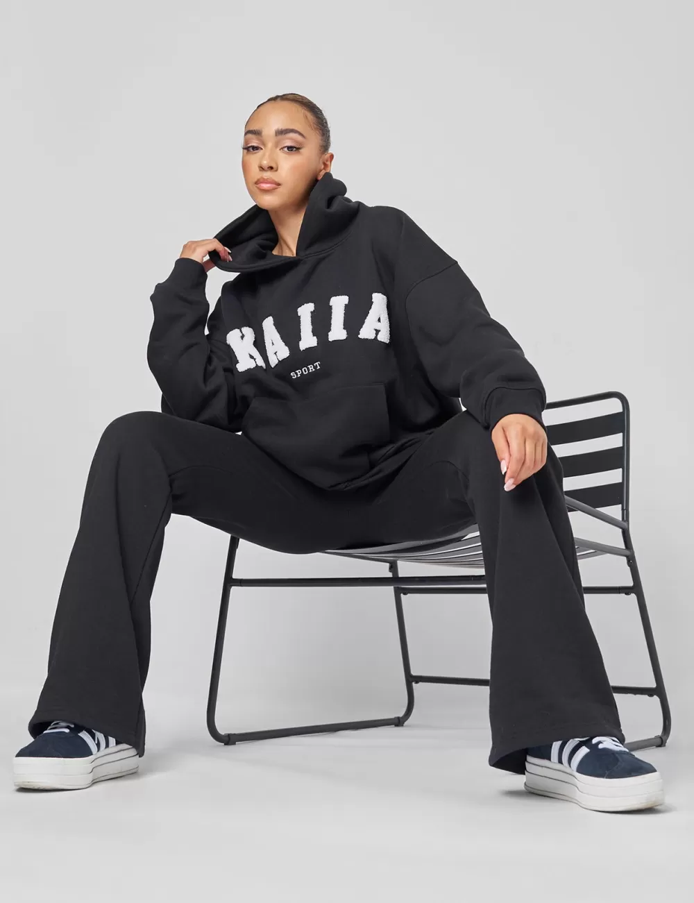 Best Sale Public Desire Kaiia Sport Oversized Hoodie Black