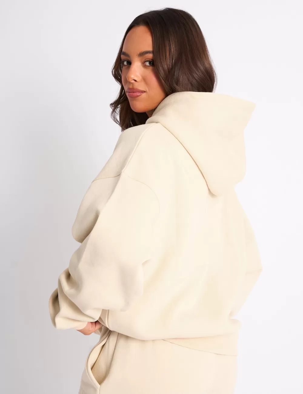 Cheap Public Desire Kaiia Sport Oversized Hoodie Buttercream