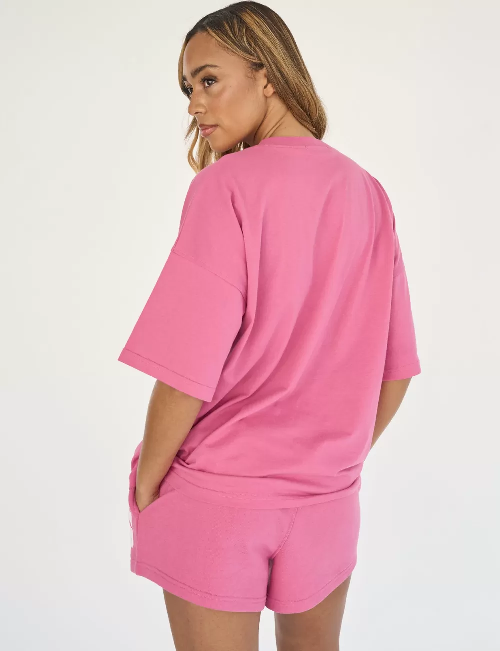 Cheap Public Desire Kaiia Studio Bubble Logo Oversized T-shirt Pink Dark_pink