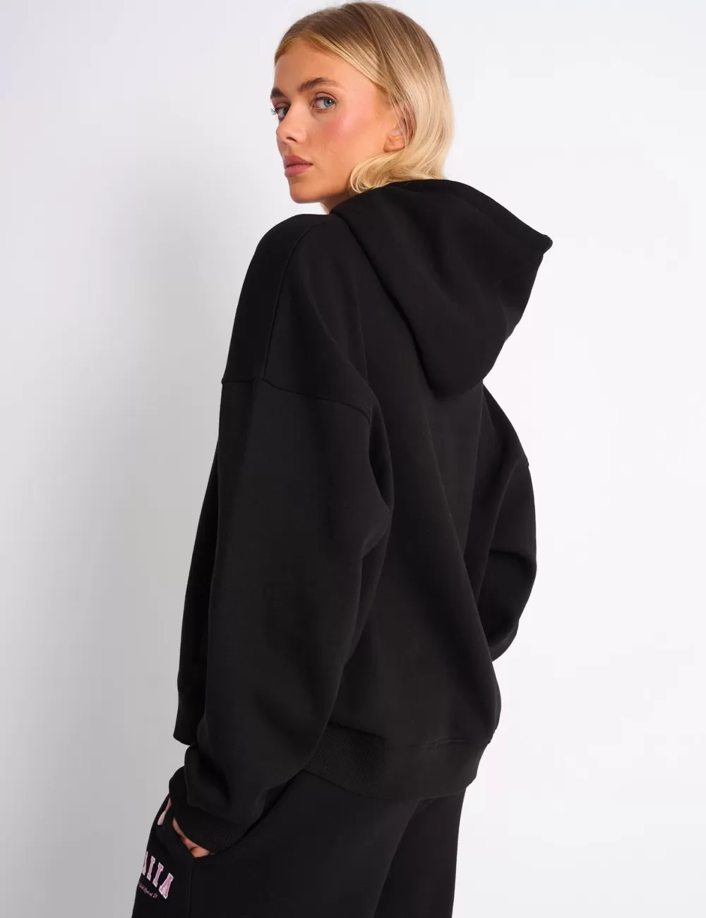 Shop Public Desire Kaiia Studio Oversized Hoodie & Pink Black