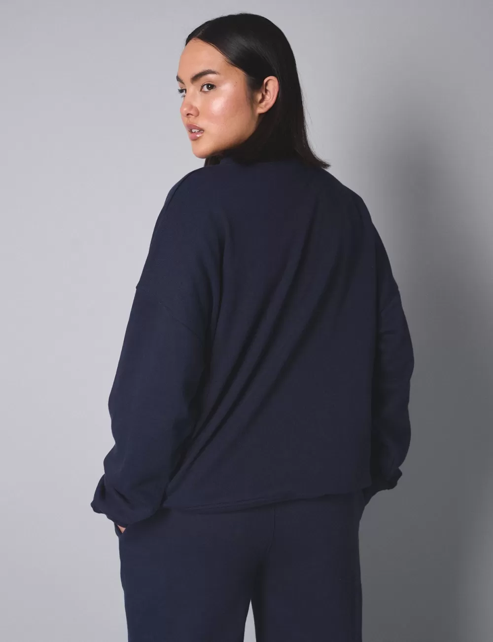 Flash Sale Public Desire Kaiia Studio Oversized Sweatshirt With Red Navy