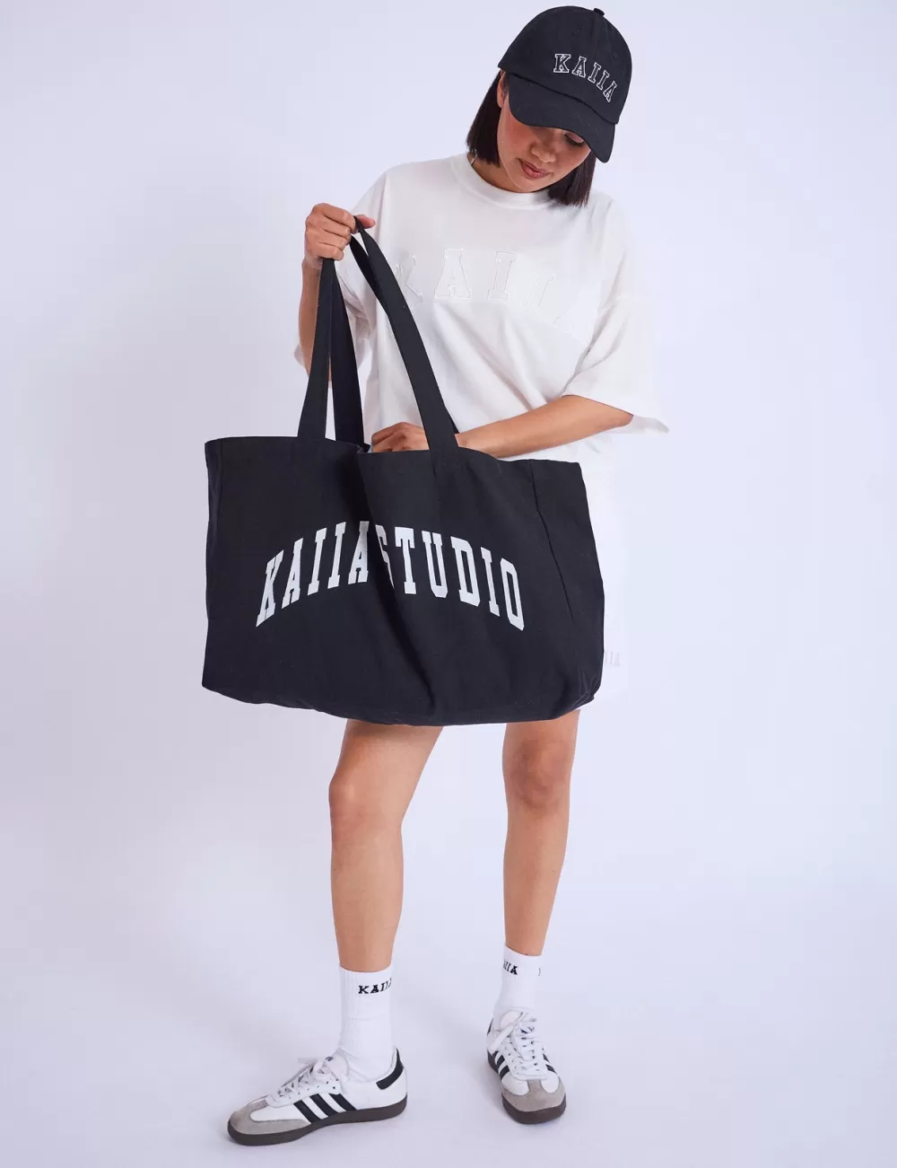 Outlet Public Desire Kaiia Studio Tote Bag Black & White Black_white