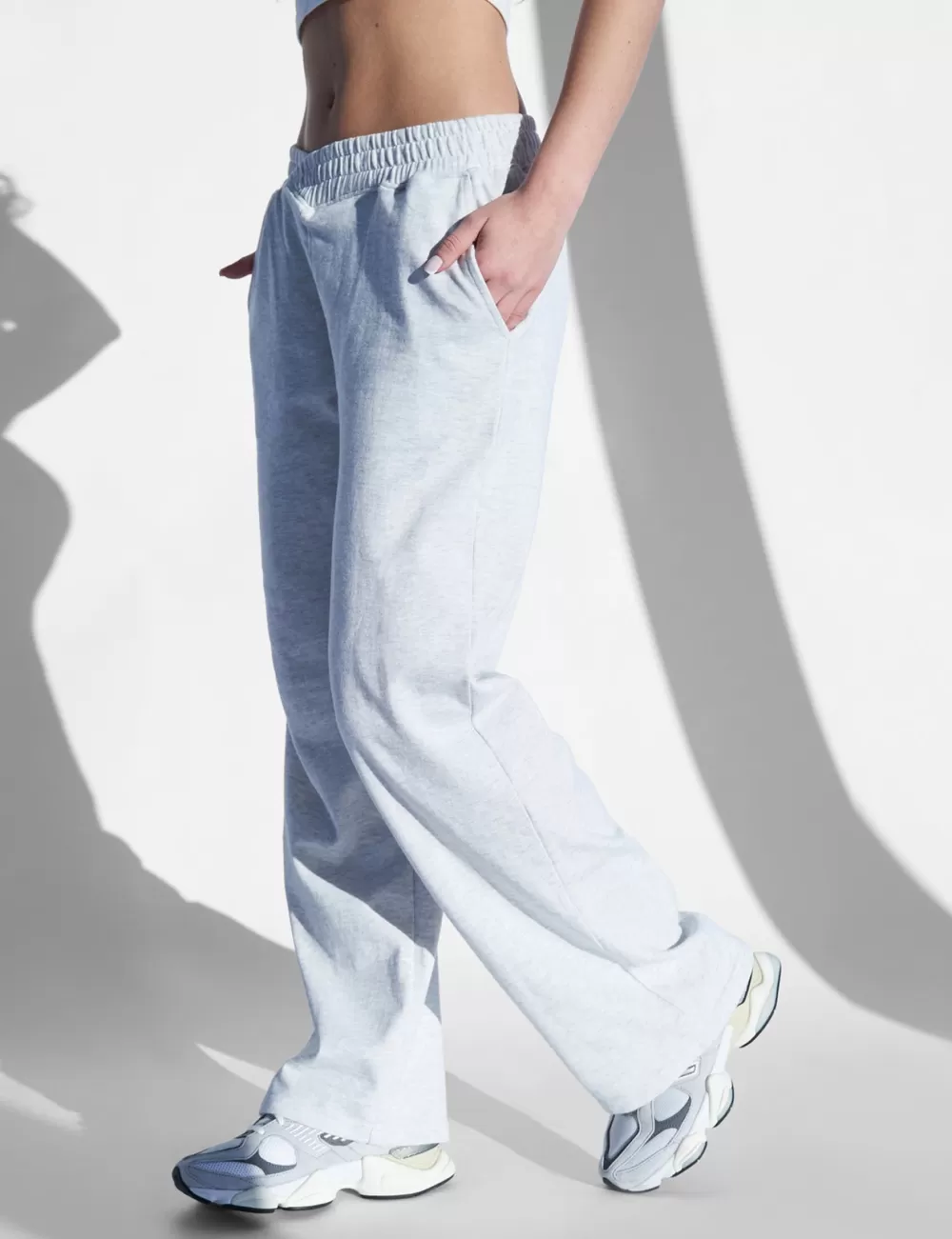 Flash Sale Public Desire Kaiia V Waistband Jogger Marl Grey