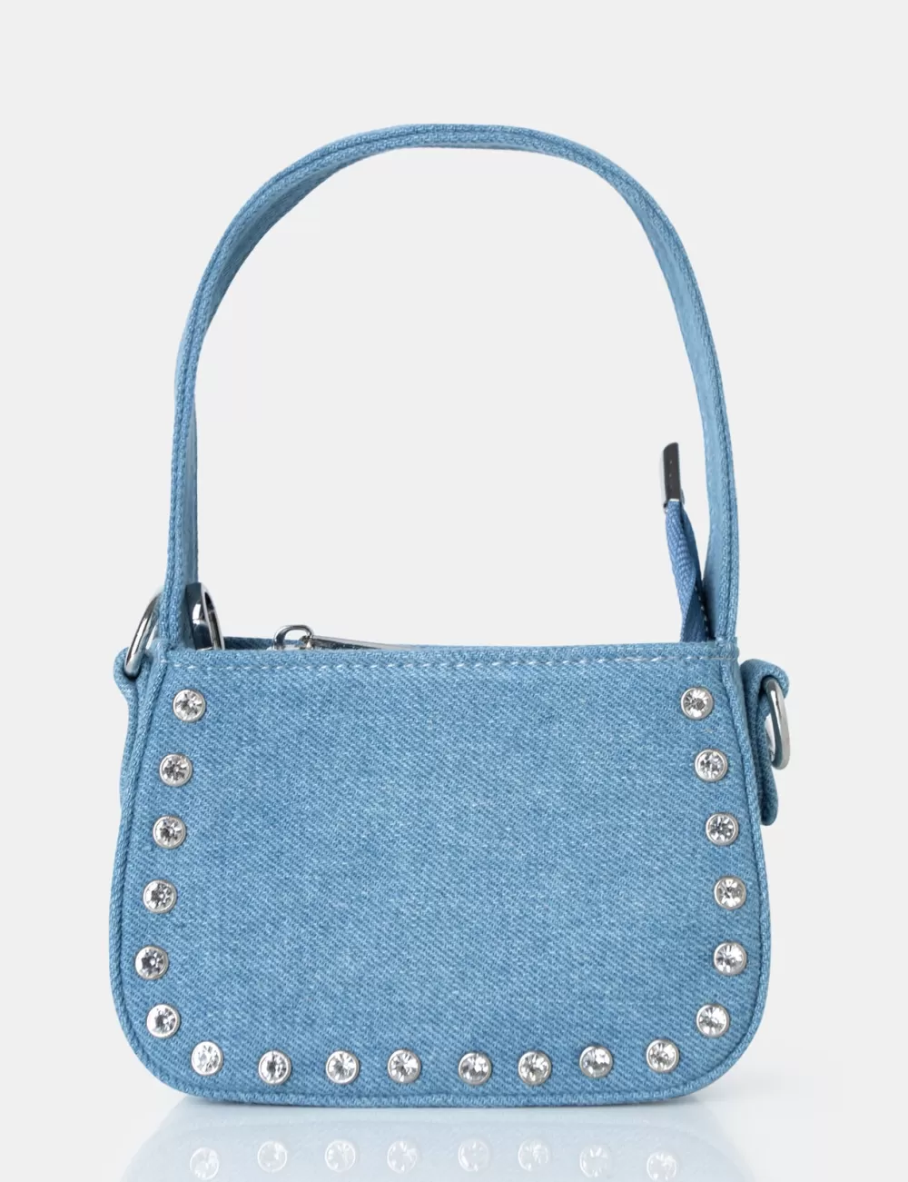 Best Public Desire Lee Denim Studded Mini Bag Blue