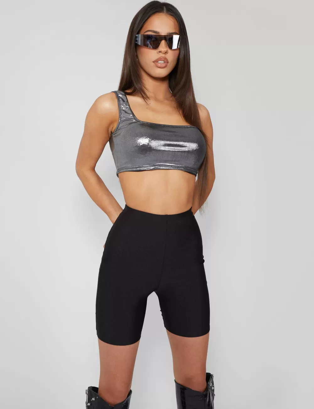 New Public Desire Second Skin Cycling Short Black