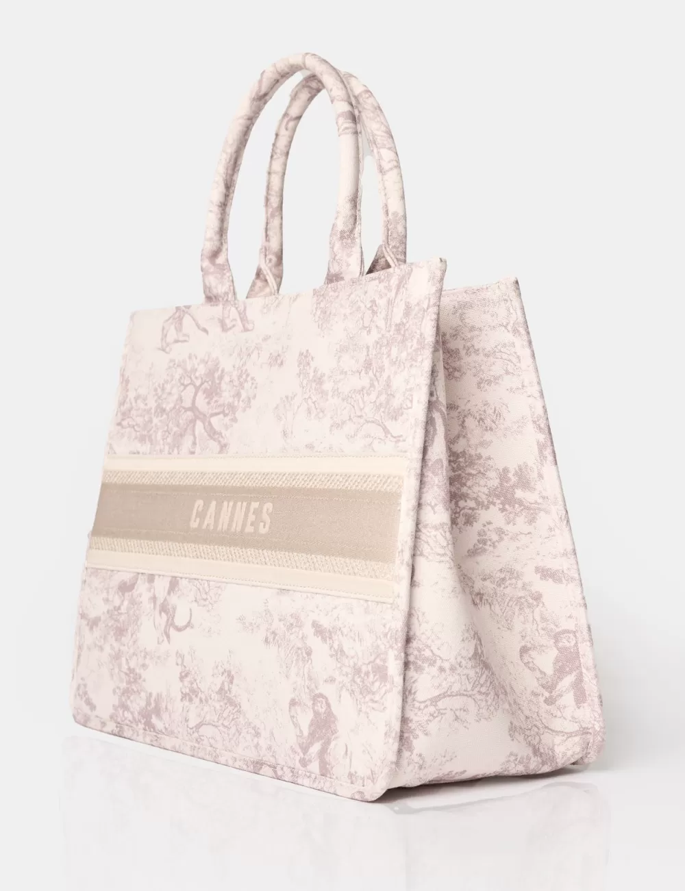 Hot Public Desire The Cannes Oversized Canvas Tote Bag Stone