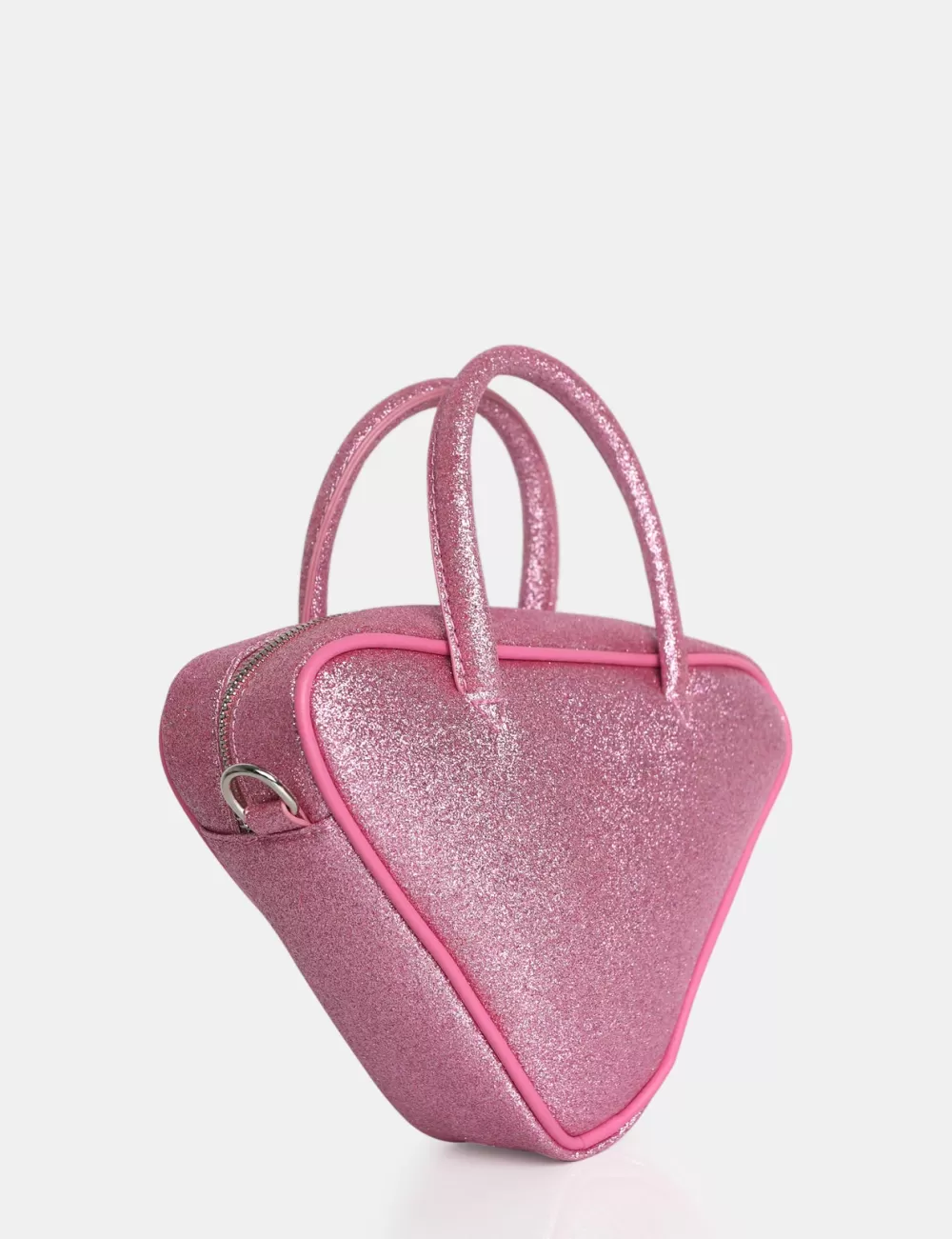 Best Sale Public Desire The Diana Glitter Triangle Grab Bag Pink