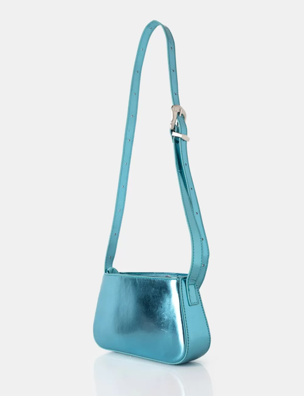 Store Public Desire The Kass Metallic Western Adjustable Shoulder Crossbody Bag Blue