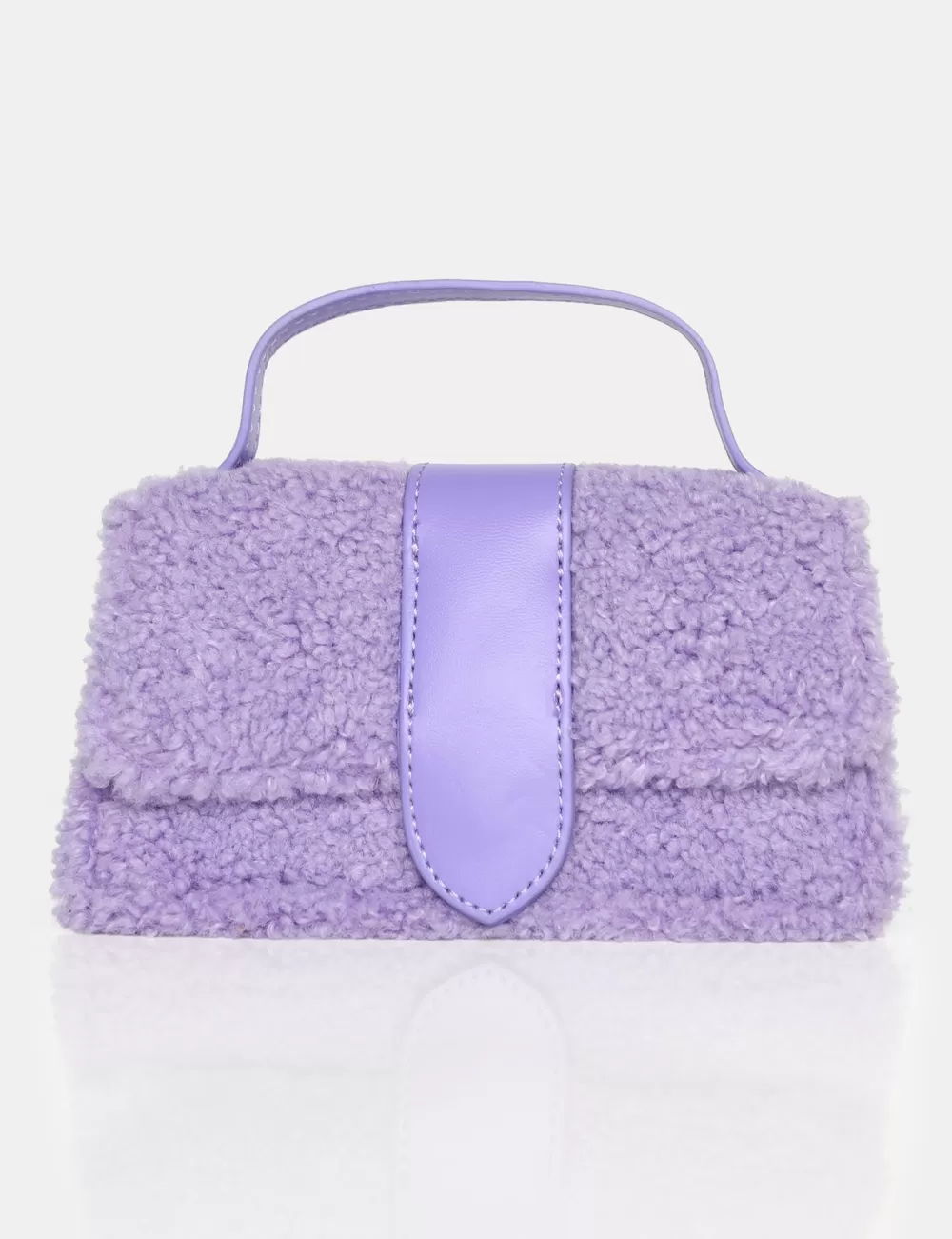 Best Public Desire The Mika Lilac Shearling Mini Bag Purple