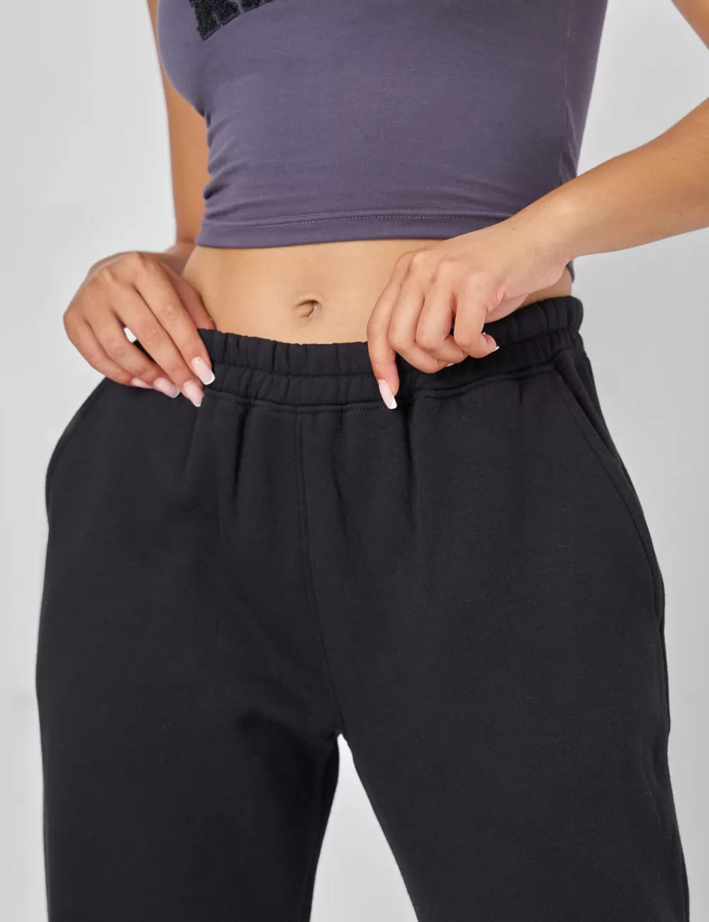 Discount Public Desire Wide Leg Sweat Pants Black